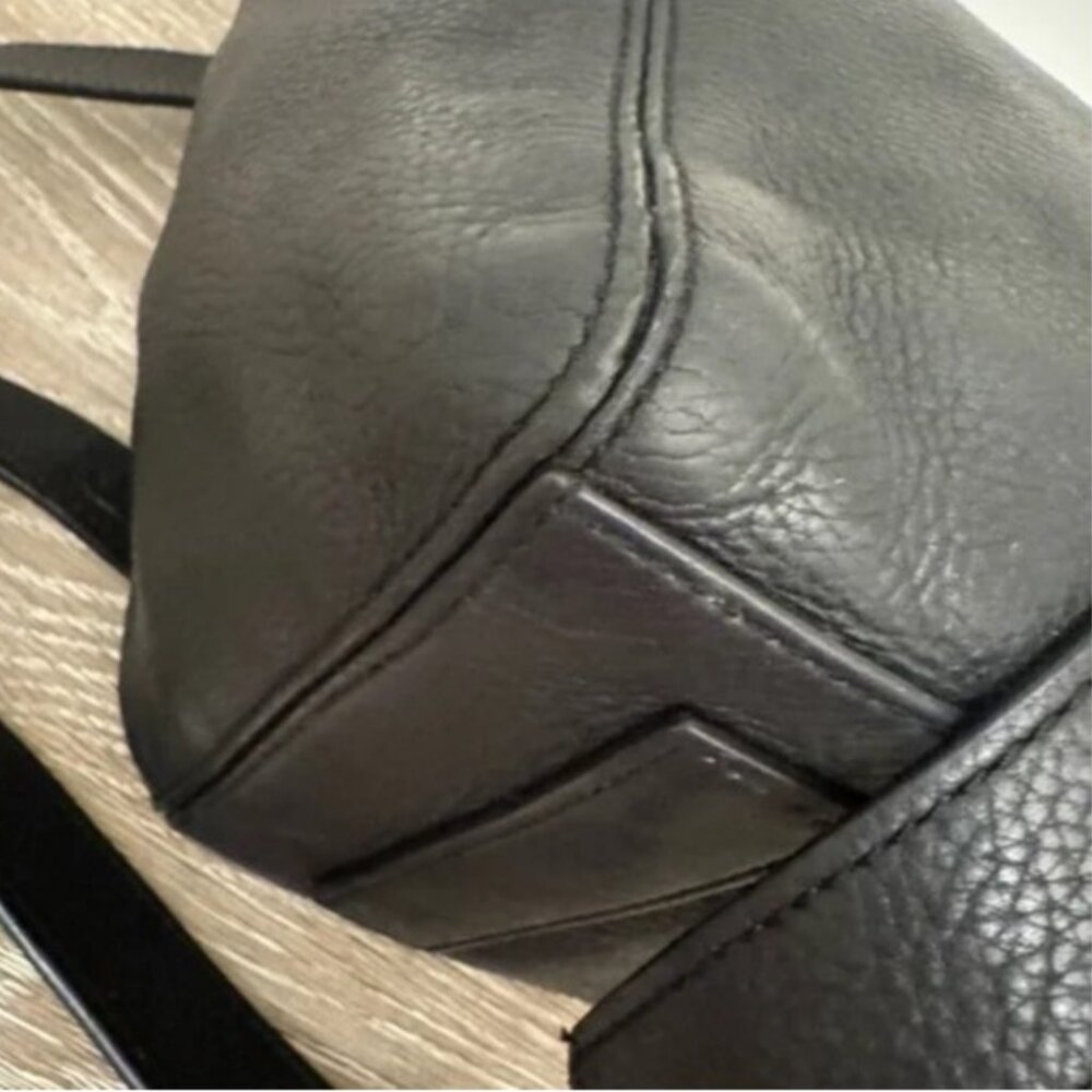 Cole Haan Black Leather Bag, Crossbody Strap - Picture 9 of 12